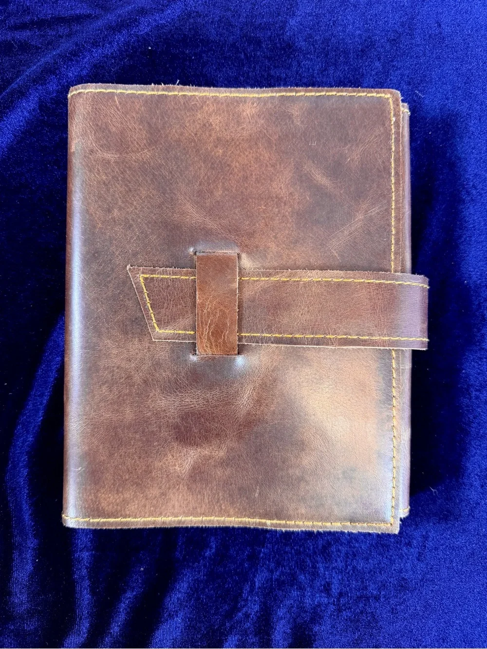 RUSTIC TOWN Brown Leather Diary/Journal w/Leather Tie Wrap Refillable UNUSED